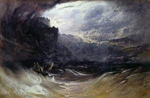Kristus stillar stormen av John Martin