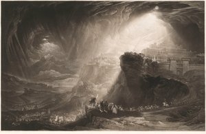 Josua befaller solen att stå stilla av John Martin
