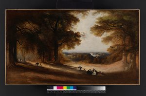Landskap: Utsikt i Richmond Park, 1850 av John Martin