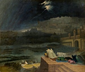 Omvändelse från Nineve, ca 1840 av John Martin