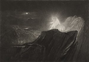 Änglarna som vaktar paradiset om natten, ca 1827 (mezzotint) av John Martin