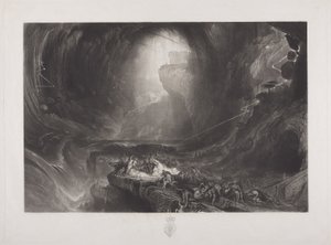The Deluge, ca 1828 (wc på papper) av John Martin
