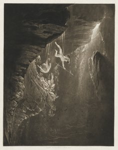 De upproriska änglarnas fall, Det förlorade paradiset, bok 1, rad 44 av John Martin