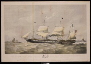 Ångfartyget Great Britain... Ägare Messrs Gibbs  Co... Till folket i Storbritannien och Amerikas förenta stater, denna platta är respektfullt tillägnad... av John McGahey