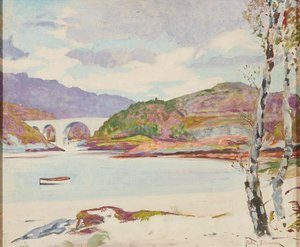 Bro över floden (olja ombord)