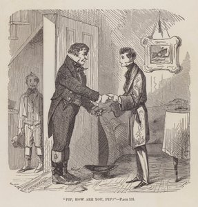 "Pip, How are you Pip", illustration till "Great Expectations" av Charles Dickens, 1861