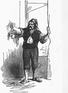 Stickningen gjord, från "A Tale of Two Cities", av Charles Dickens