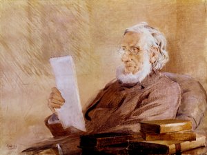 John Tyndall, irländsk född fysiker och bergsbestigare, 1893 av John McLure Hamilton