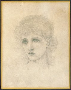 Huvudet av en kvinna av John Melhuish Strudwick
