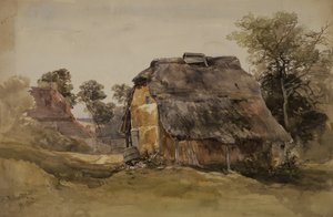 En gammal lada vid Tunbridge Wells (akvarell på papper)