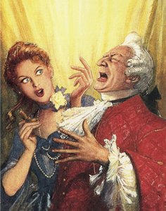 Illustration till Alexander Popes The Rape of the Lock