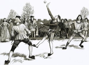 Jeu de Paume, en typ av handboll av John Millar Watt