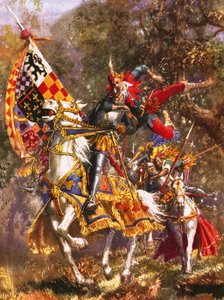 Robin Hood hoppar från ett träd av John Millar Watt