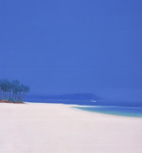 Vit fiskebåt, 2002 av John Miller