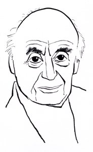 Berthold Goldschmidt, karikatyr av John Minnion