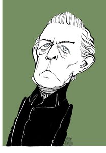 Franz Berwald - karikatyr av den svenske tonsättaren