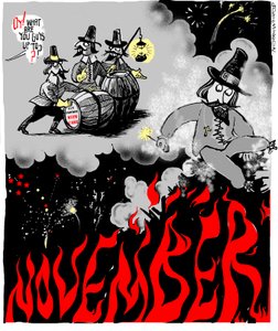 Guy Fawkes-dagen den 5 november av John Minnion