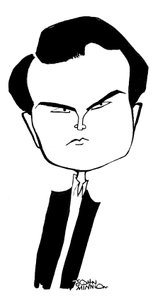 Jimmy Carr - karikatyr av John Minnion av John Minnion