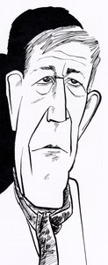 Oskar Kokoschka, karikatyrer av John Minnion