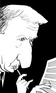 Richard Rodney Bennett, karikatyr av John Minnion av John Minnion