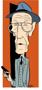 William S Burroughs, karikatyr av John Minnion av John Minnion