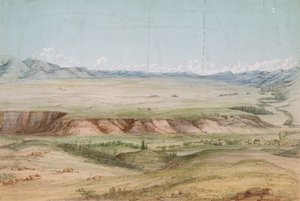 Big Hole Prairie från norr av John Mix Stanley