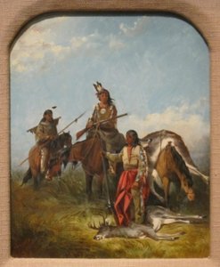 Indianer som jagar