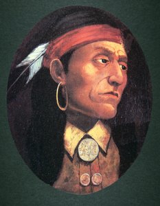 Pontiac (1720-69) 1763 (olja på duk) av John Mix Stanley
