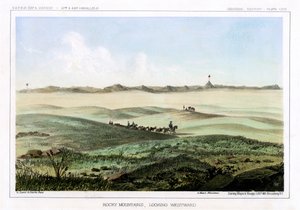 Klippiga bergen, blickar västerut, USA, 1856. av John Mix Stanley