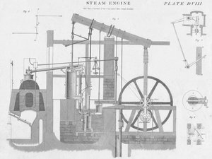 Ångmaskin, c1813.