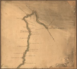 (Karta över Ohiofloden från Fort Pitt. LOC gm71002315