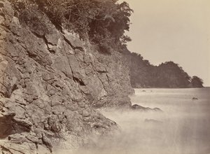 Tropiskt landskap, Cliff - Limon Bay, 1871. av John Moran
