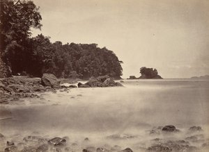 Tropiskt landskap, utsikt över Limon Bay, 1871.