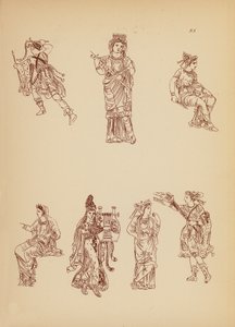 Antik grekisk kvinnodräkt (litografi) av John Moyr Smith