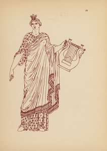 Antik grekisk kvinnodräkt (litografi) av John Moyr Smith