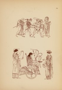 Antik grekisk kvinnodräkt (litografi) av John Moyr Smith