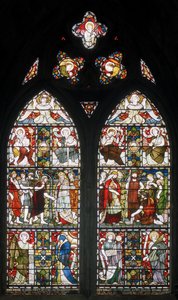 Paisley Abbey, Cottire & Co, tillskriven John Moyr Smith, Temperence, Faith etc, 1873 av John Moyr attr.to Smith