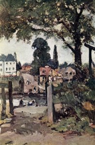 Twickenham Ferry (lito i färg)