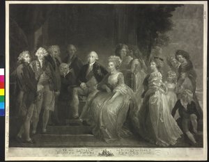 Kung av England med sin kvinna och hennes barn George III