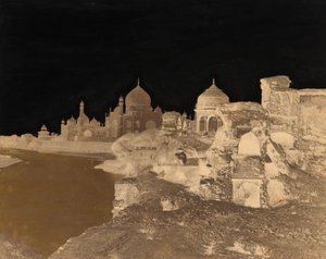 Taj Mahal från öster,ca. 1858-1862 (foto) av John Murray