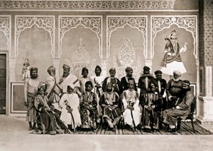 Männen vid Ram Singh III:s hov, Maharaja av Jaipur