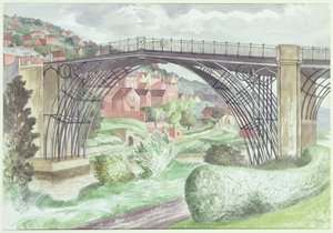 Ironbridge, Shropshire, ca 1960 (wc på papper)