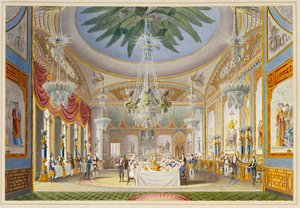 Bankettrummet i Royal Pavilion, Brighton, 1826