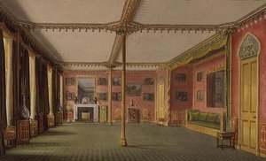 The Red Drawing Room från Views of the Royal Pavilion, Brighton av John Nash