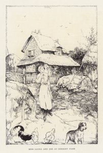Illustration till Beautiful Joe av Marshall Saunders (litografi) av John Nicholson