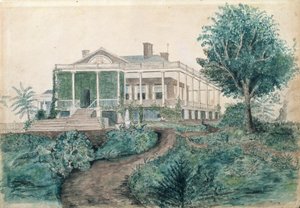 The Inman Homestead (wc på papper) av John OBrian Inman