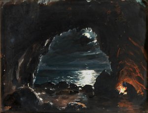 Grottscen, mitten av slutet av 1800-talet. av John O