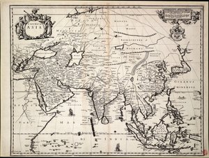 En ny karta över Asien av John Ogilby