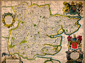 "Karta över Essex", 1678