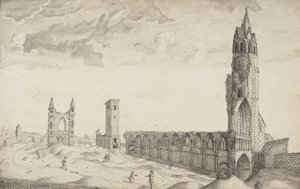 St Andrews Delineated (penna & tvätt på papper)